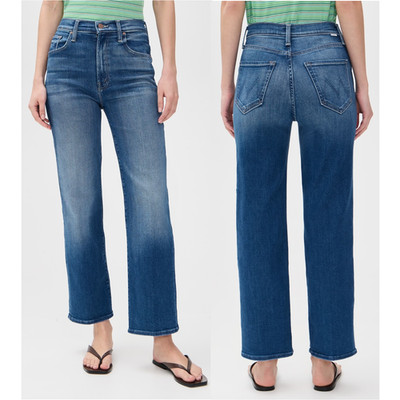 MOTHER The Rambler Zip Flood Jean Nip It In The Bud Size 27 NWT