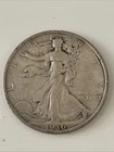 1936 50 Cent Walking Liberty Half Dollar Coin No Mint Mark