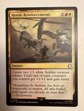 Heroic Reinforcements #218 (NM) Fallout PIP Magic MTG