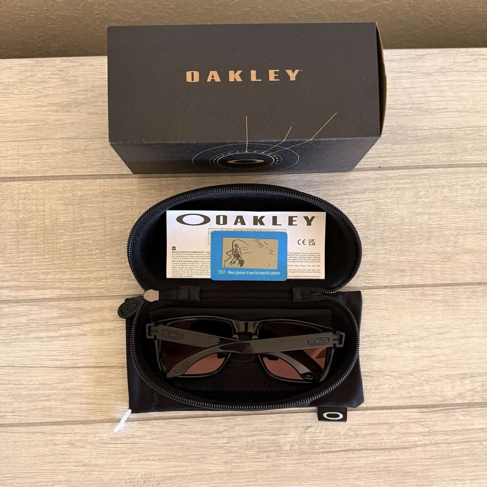 Oakley Holbrook XL Sunglasses/Polarized Red Mirrored Lenses/ Grey Smoke Frame image 7