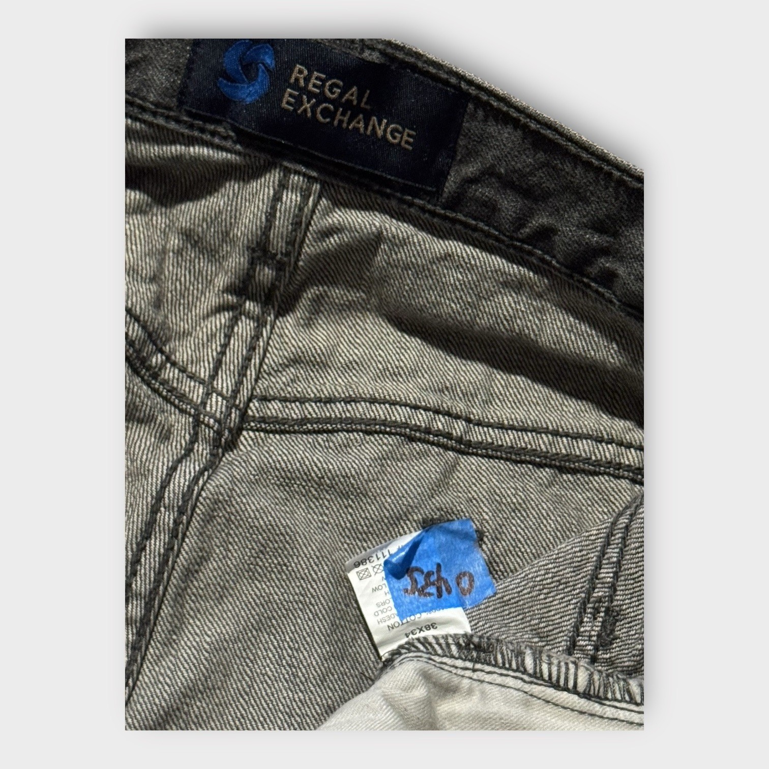 Regal Exchange Men’s 38x34 VTG Skater Y2K Denim Jeans Waist Grunge Hip Hop 90s image 4