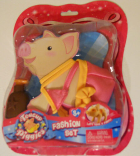 NEW Pig Teacup Piggies Fashion Outfit Set Pink Yellow Clothes  - Picture 1 of 1