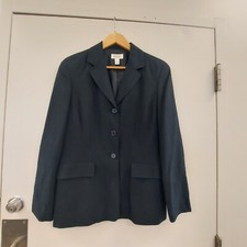 Talbot Size 8 Blue Blazer Lined, 2 Front Pockets, 3 Front Buttons