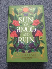 SUN OF BLOOD AND RUIN MARIELY LARES HARPER 2023 FAIRYLOOT 1ST ED VG SIGNED HB DJ