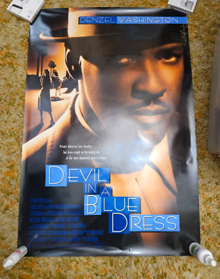 DEVIL IN A BLUE DRESS Original DS 2 Sided 27x40 Movie Poster Signed by  Walter M. | eBay