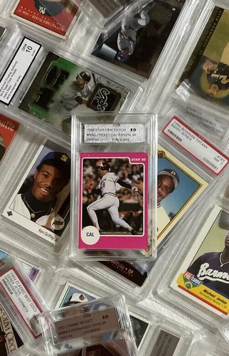 1988 CAL RIPKEN JR CALVIN EDWIN PROMO ERROR BLANK BACK PINK CGS 10 RARE READ - Picture 3 of 7