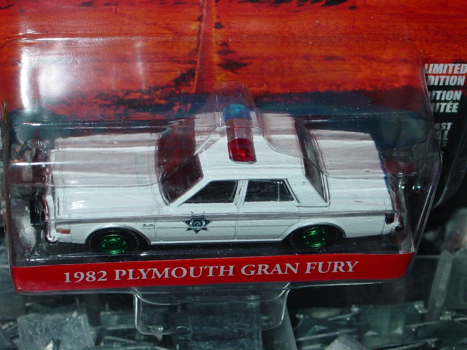 Greenlight Thelma & Louise 1982 Plymouth Gran Fury Green Machine Chase Mip Foto 2 de 4