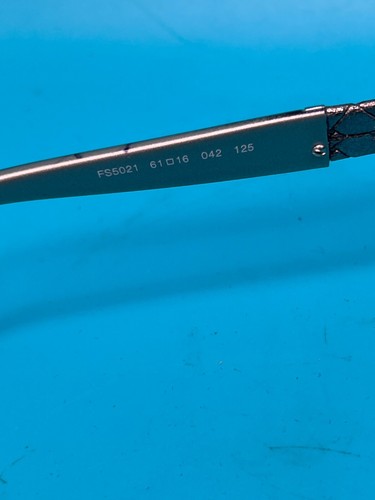 Occhiali da sole Fendi pelle argento FS5021 61/16/042 125 nuovi vecchio magazzino - Foto 9 di 12