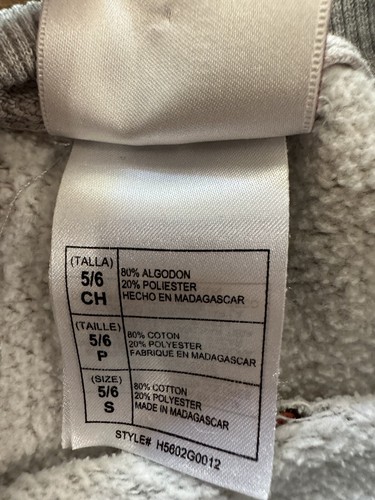Y2K Winnie Pooh And Friends Disney Store Pullover Fleece Gray Sweatshirt Sz 5/6 - Picture 5 of 8