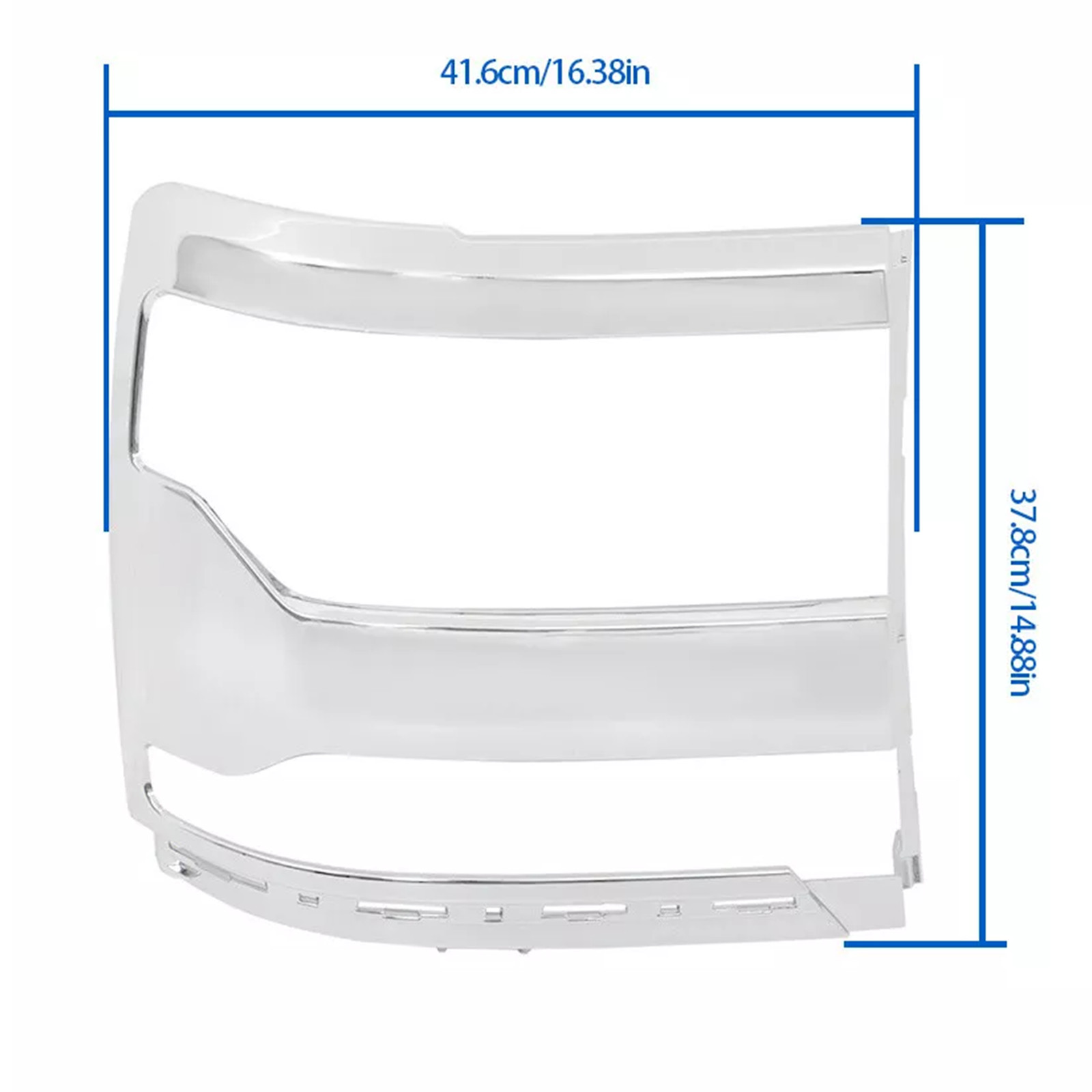 For 2016-2018 Chevy Silverado 1500 LD Chrome Headlight Bezel Cover Passenger