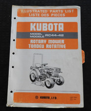 Original 1980s Kubota B4200 Tracteur " RC44-42 Tondeuse Pont " Pièces Catalogue