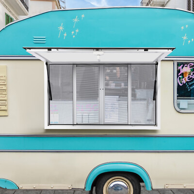 48''L x 30''W Concession Stand Serving Window Food Truck Service Awning w/ Hooks