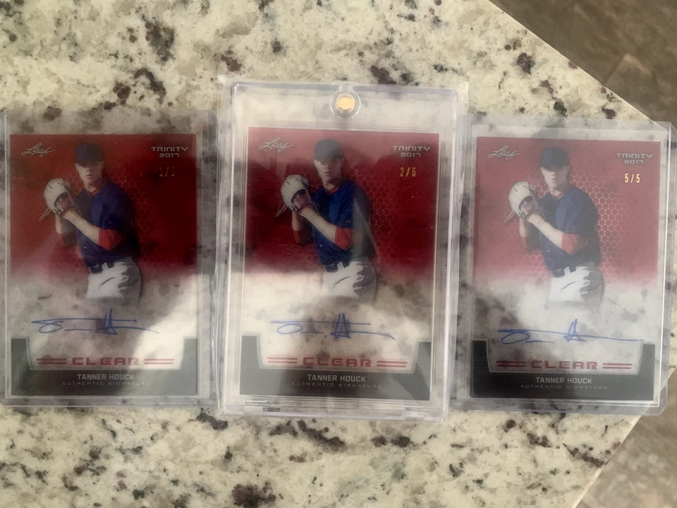 3 of ONLY 5 made!! Tanner Houck Rookie auto . . all serial numbered out of 5 ! - Image 3 of 4