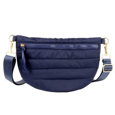 Quilted Crossbody Bags for Women Puffer Fanny Pack Sling Bag Puffy Chest Belt...