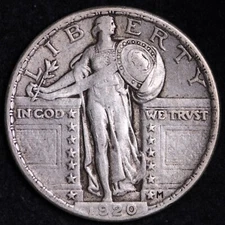 1920 Standing Liberty Quarter CHOICE XF+ FREE SHIPPING E933 KHG