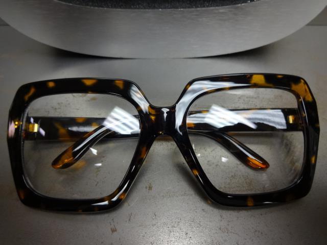 Da Uomo Oversize Stile Retrò Vintage Lenti Trasparenti Occhiali - Foto 9