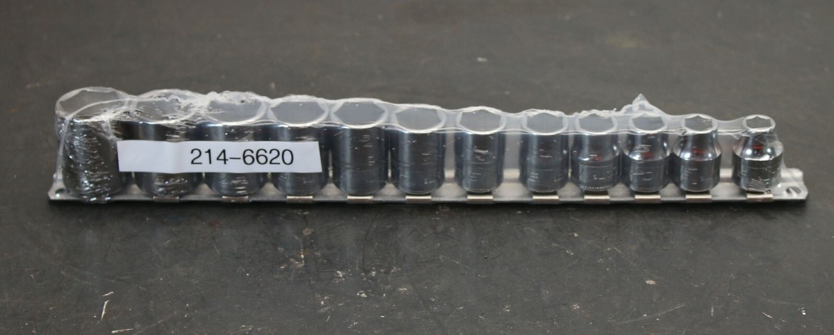 Caterpillar Tools 214-6620 12-Piece Socket Set 3/8 Drive Metric 8