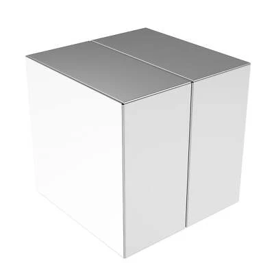 1 x 1 x 1/2 Inch Strong Neodymium Rare Earth Large Block Magnets N48 (2 Pack)