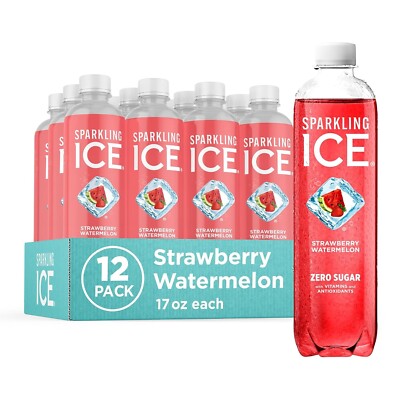 Sparkling Water Zero Sugar Flavored with Antioxidants 17oz Pack of 12