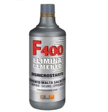 Disincrostante acido cemento salnitro ruggine malta pavimenti F400 FAREN 1 LT