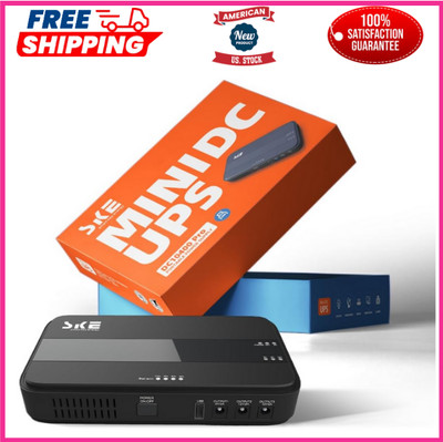 Mini UPS Battery Backup 10400mAh 3848WhOutput USB 5V2A and DC 12V2AHome