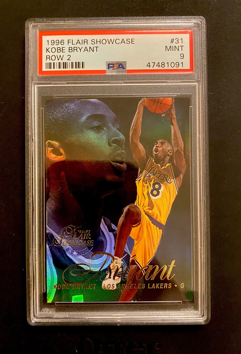 1996 Flair Showcase Row 2 Kobe Bryant ROOKIE RC #31 PSA 9 MINT | eBay