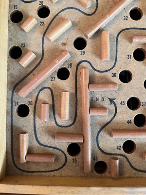 Vintage 1960's Original Space Tilt Maze Game - Horizontal Vertical