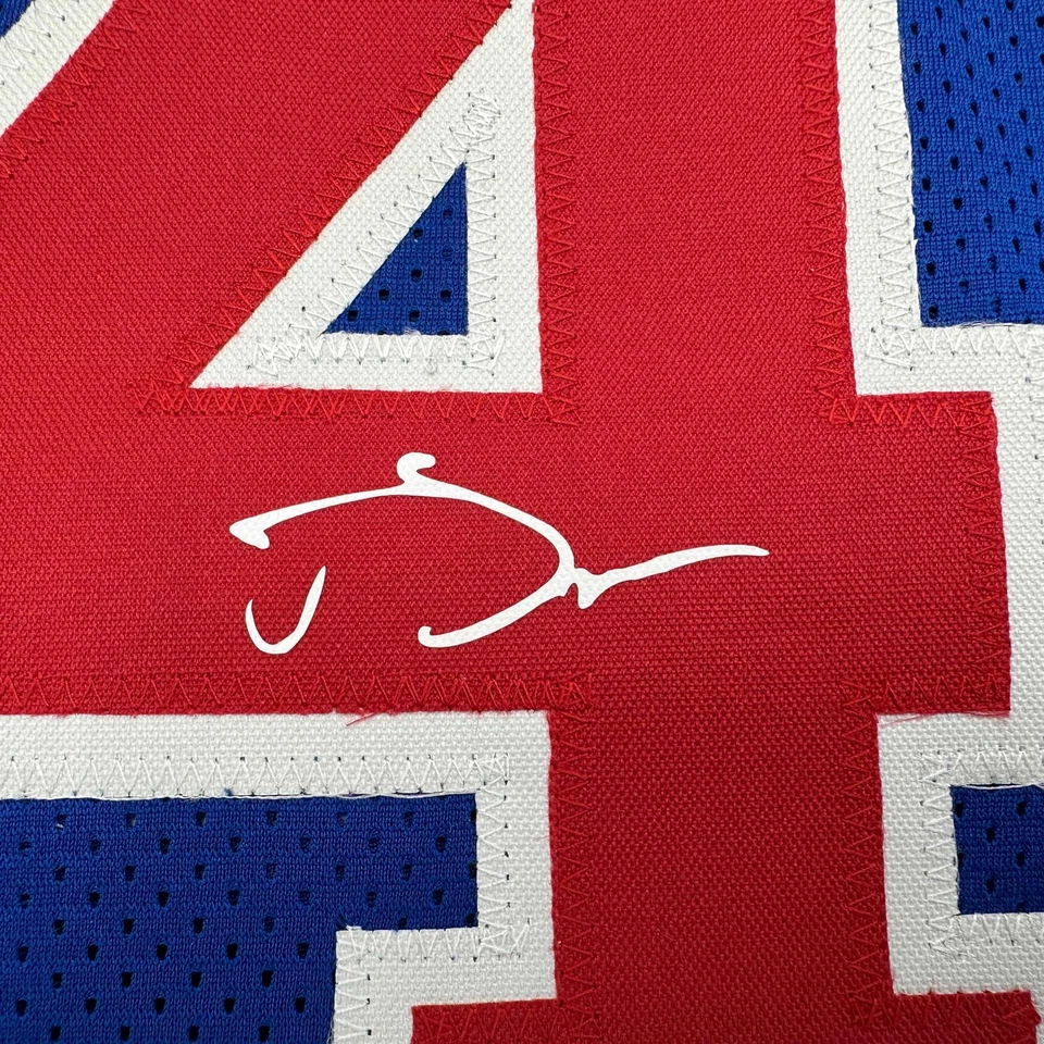 Facsimile Autographed Joe Dumars Detroit Blue Reprint Jersey Size Men's XL - Image 2 of 4