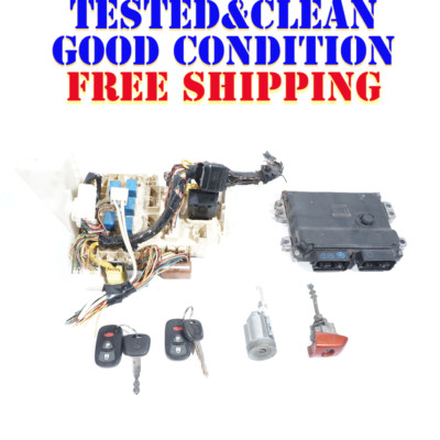 2007 - 2013 SUZUKI SX4 AWD IGNITION SET KEY LOCK MODULE FUSE BOX SET OF 6 OEM