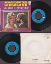 EUROVISION 1972 45 TOURS SP 7'' FRANCE *SERGE & CHRISTINE GHISOLAND*