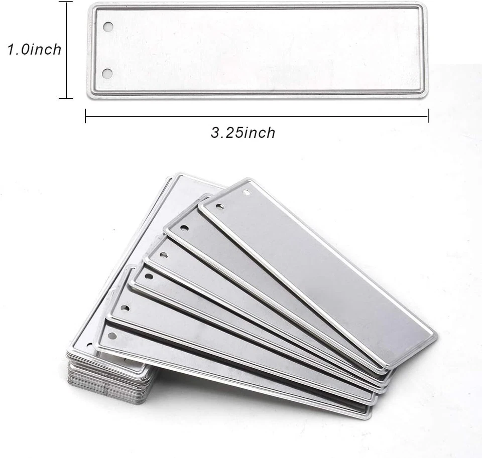 150 Pack 6 Inch Metal Plant Labels Aluminum Garden Tags with Wires Silver New - Image 2 of 2