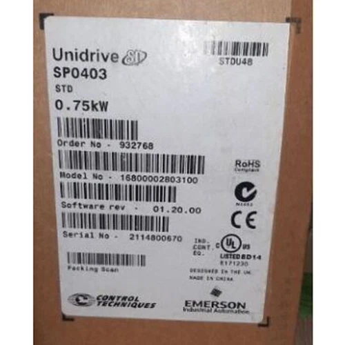 Emerson SP0403 1PC New Nidec Control Techniques Unidrive Inverter - Picture 1 of 2