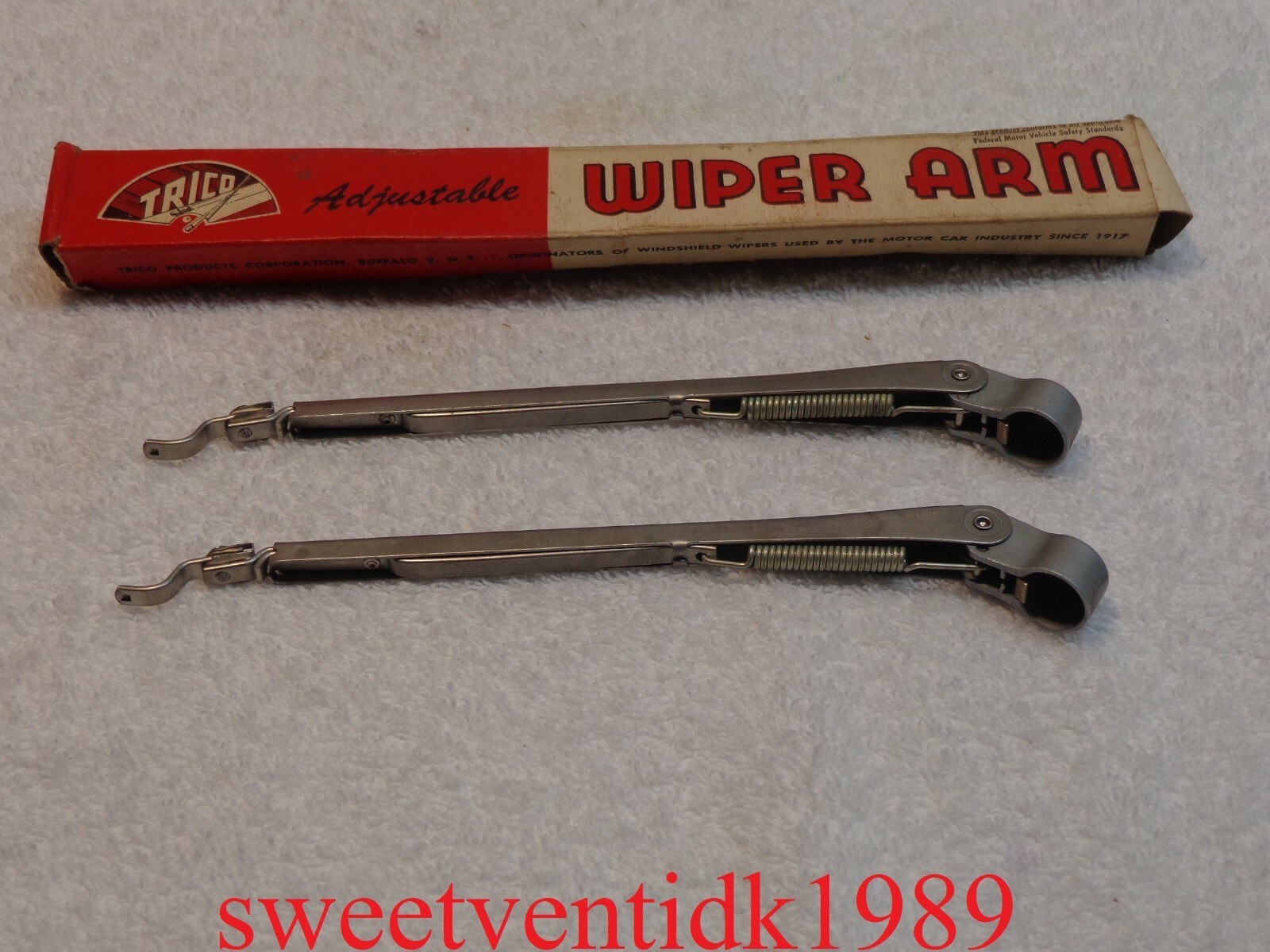 (2)..‘NOS’ Trico Wipers Arms.....Adjustable 7 ¾” 12 ¼”.....Made in