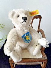 "GIENGEN TEDDYBEAR 1906" STEIFF REPLICA,0167/22, GREY MOHAIR, 1986-90,ALL IDS