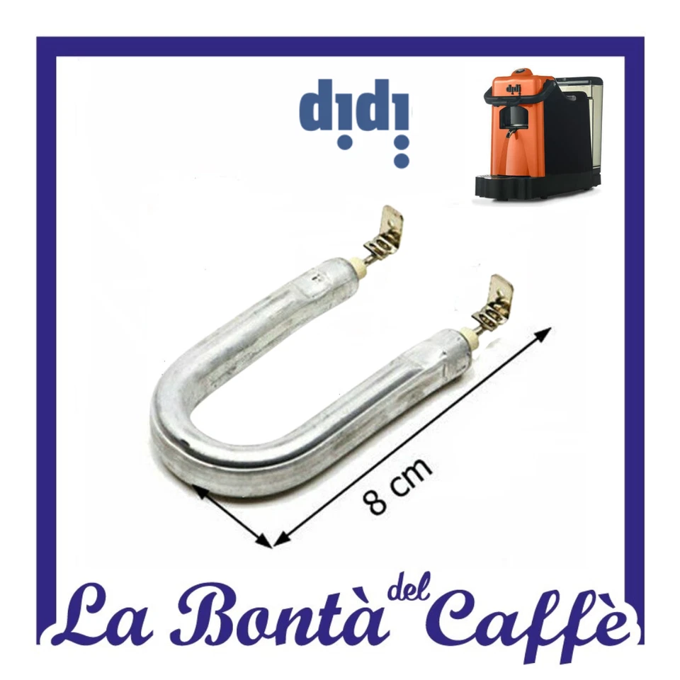 Resistenza 500W curva 8 cm macchina caffè DIDIESSE, DIDI E PAGOTA
