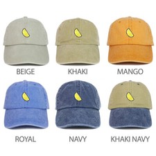 Youth Kid's Lemon Patch Pigment Dyed Soft Cotton Washed Cap - FREE SHIPPING