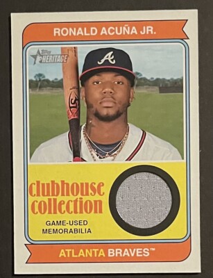 2023 TOPPS HERITAGE RONALD ACUNA JR #CCR-RA CLUBHOUSE COLLECTION