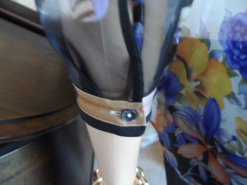 ETRO Brown Multi Floral 100% Silk Sheer Organza Front Ruffle Blouse Size 42 - Picture 20 of 24
