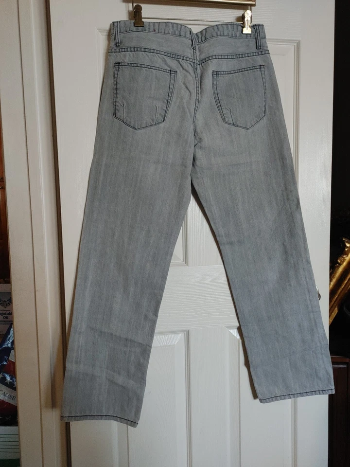 Jeans ajustados lavados grises ALFANI talla 32x30 Foto 4 de 4