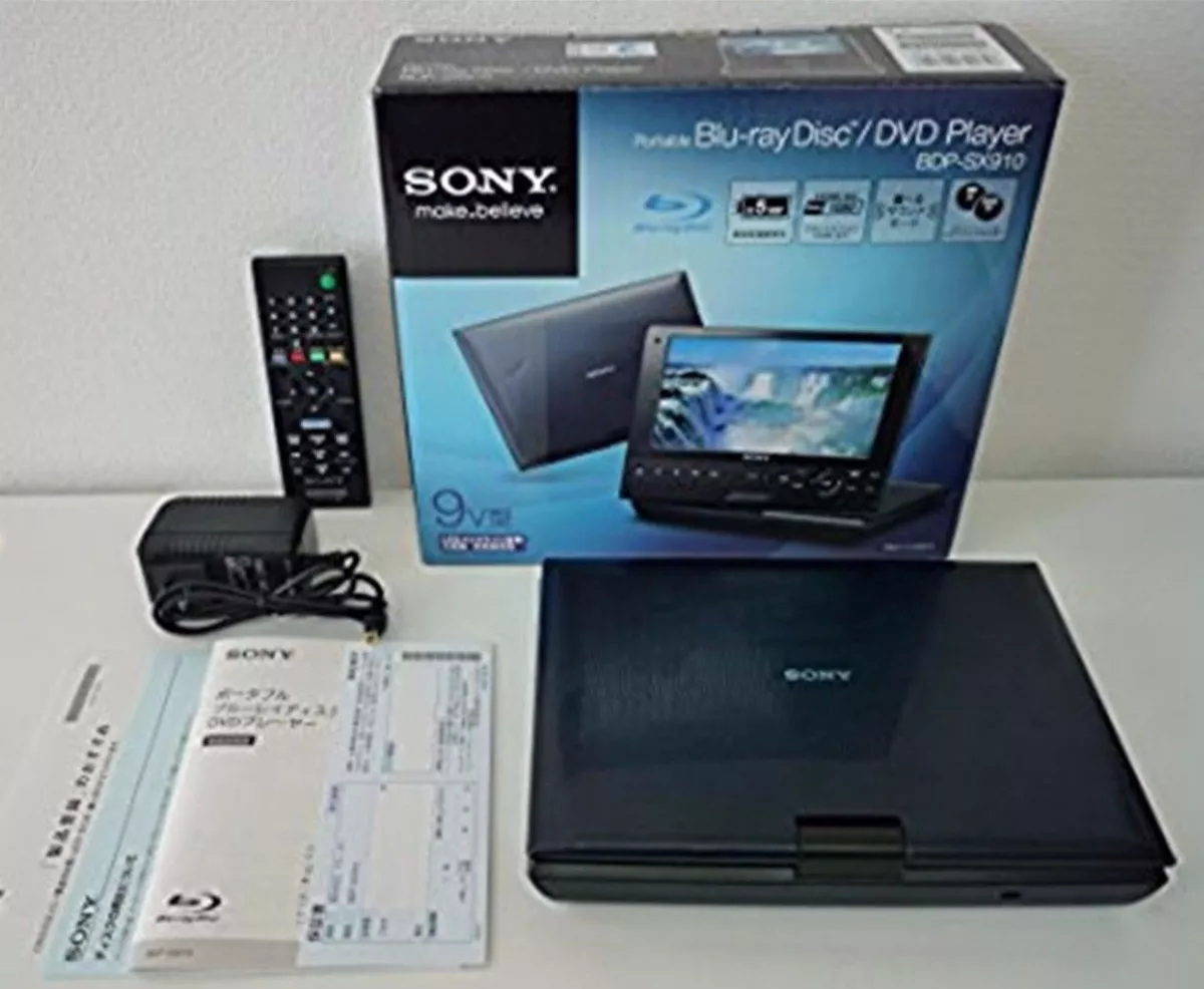 Sony BDP-SX910 Wide Screen Portable Blu-ray Disc DVD Player Used from Japan