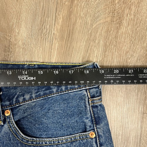 Levi's 505 Men's Jeans 38x30 Denim Blue 100% Cotton Y2K Straight - Picture 3 of 9