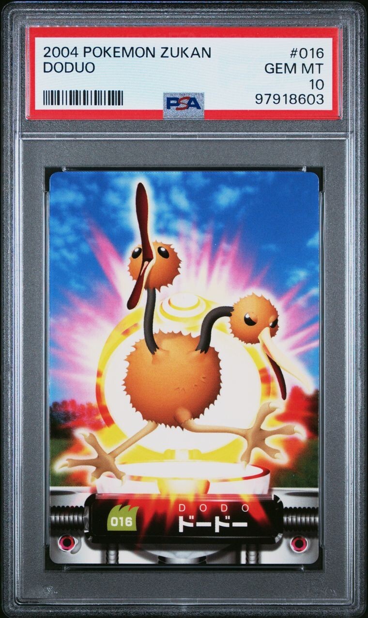 PSA 10 GEM MINT Doduo #016 Carddass Zukan Advanced Gen. Bandai Pokémon TCG POP 1