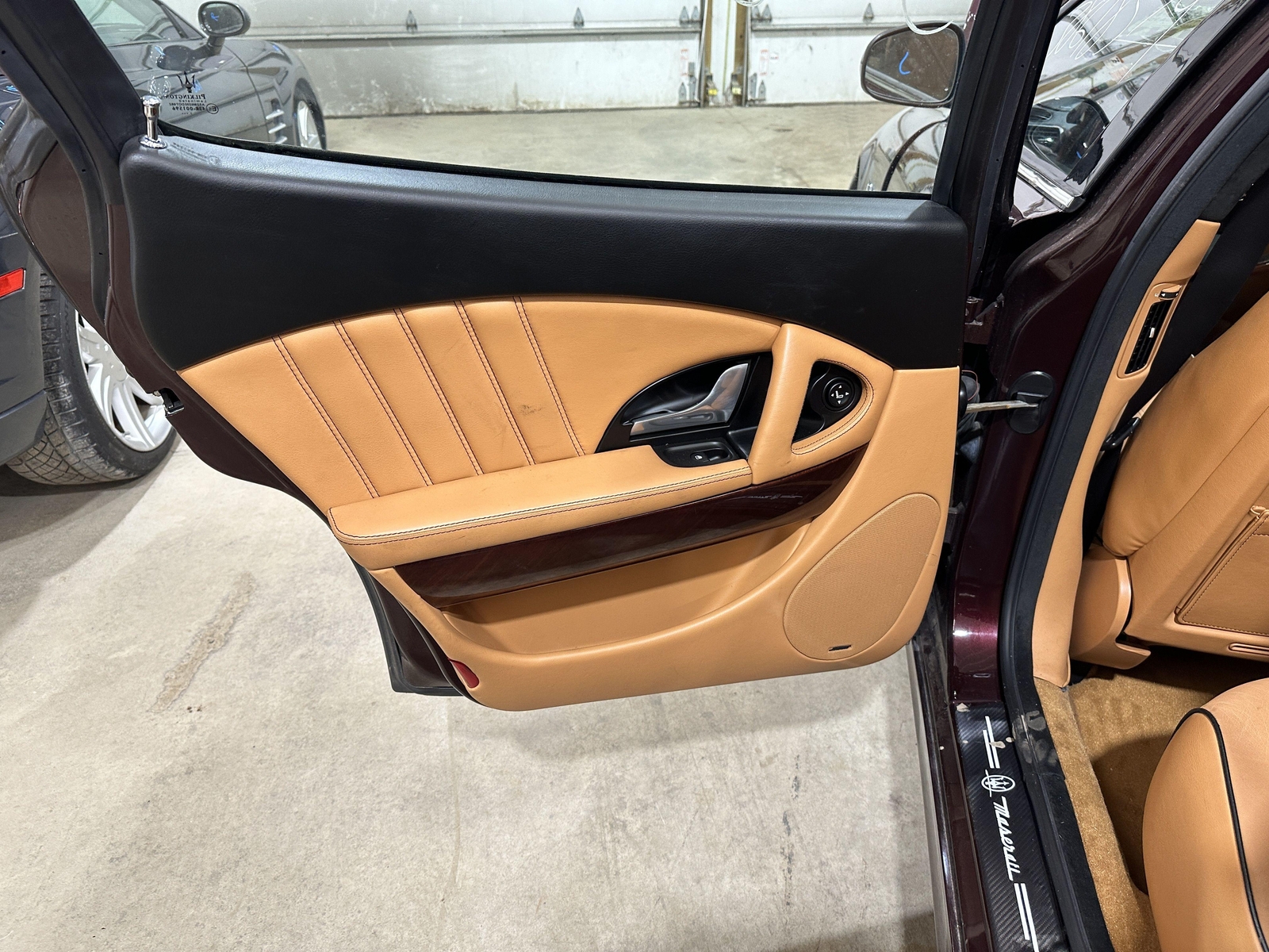 09 MASERATI QUATTROPORT DRIVER LEFT REAR SIDE DOOR SHELL ONLY PAINT BPM