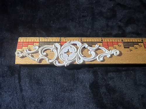 Vintage Französische Provinz Rückplatte Schublade Ziehen Weißgold Allison Japan - Bild 2 von 4
