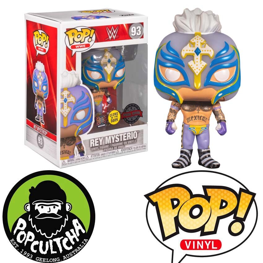 Wwe - Rey Mysterio Glow In The Dark Pop! Vinyl Figure &Quot;New&Quot;