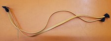 Lot of 2 19.5" Orange SATA Drive Cables Straight to Right Angle