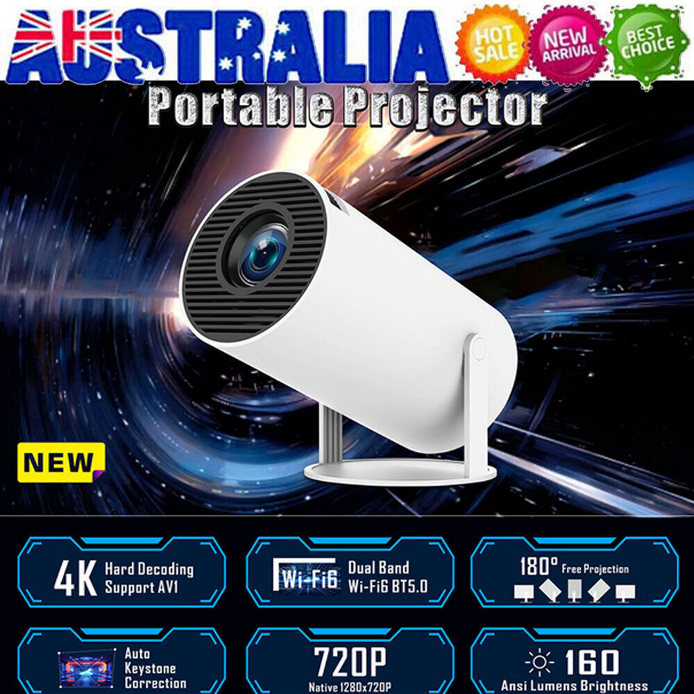 Mini Portable LED Projectors For Android Wifi Bluetooth Home 720P Theater HDMI