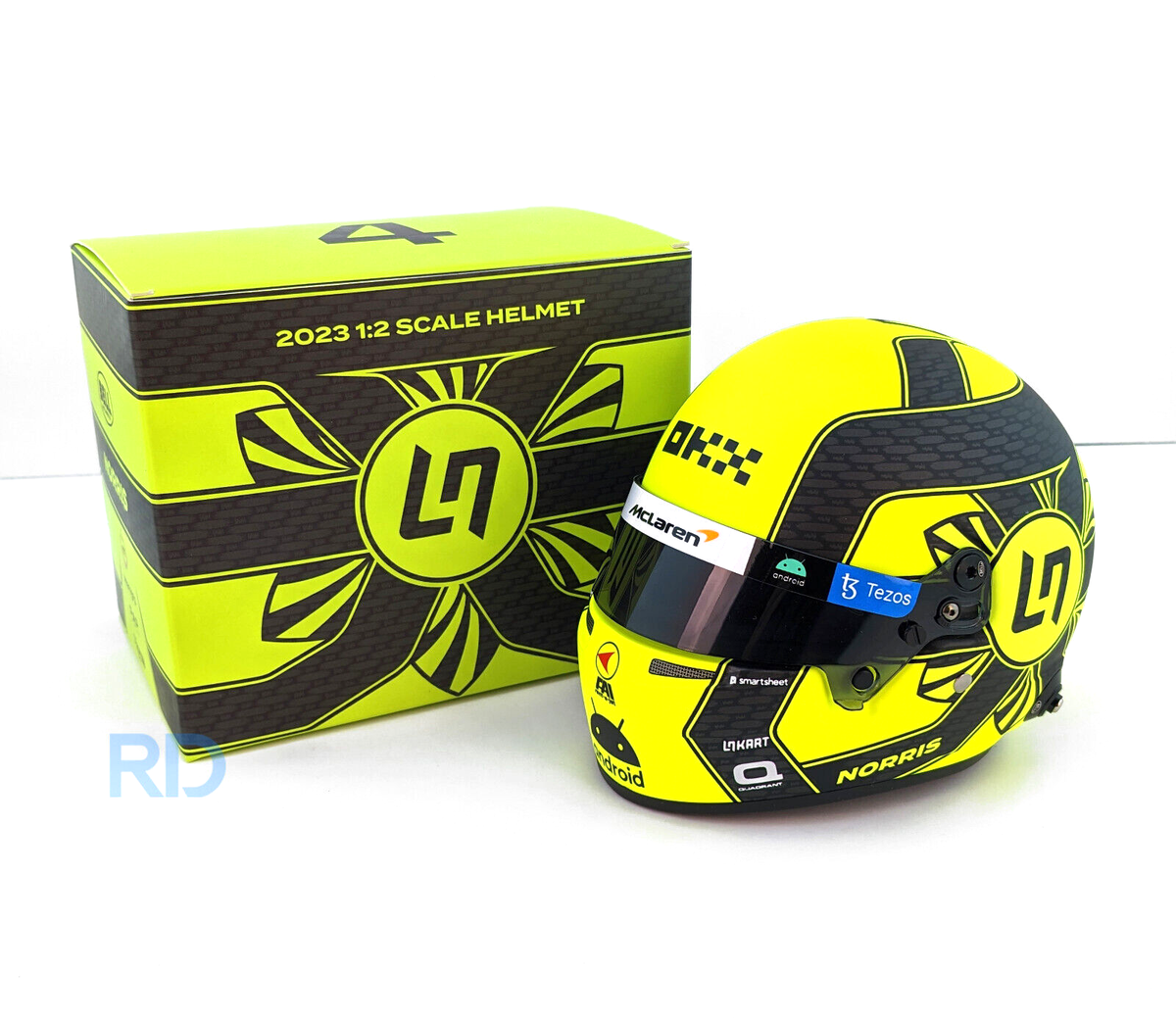 2023 Lando Norris McLaren Mini Helmet - 1:2 Scale Bell F1 Helmet - Model  4100227 | eBay