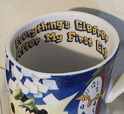Goofy Mug Crooked Coffee Cup ~ Everything's Clearer ~ Disney Store Exclusive - Picture 7 of 9