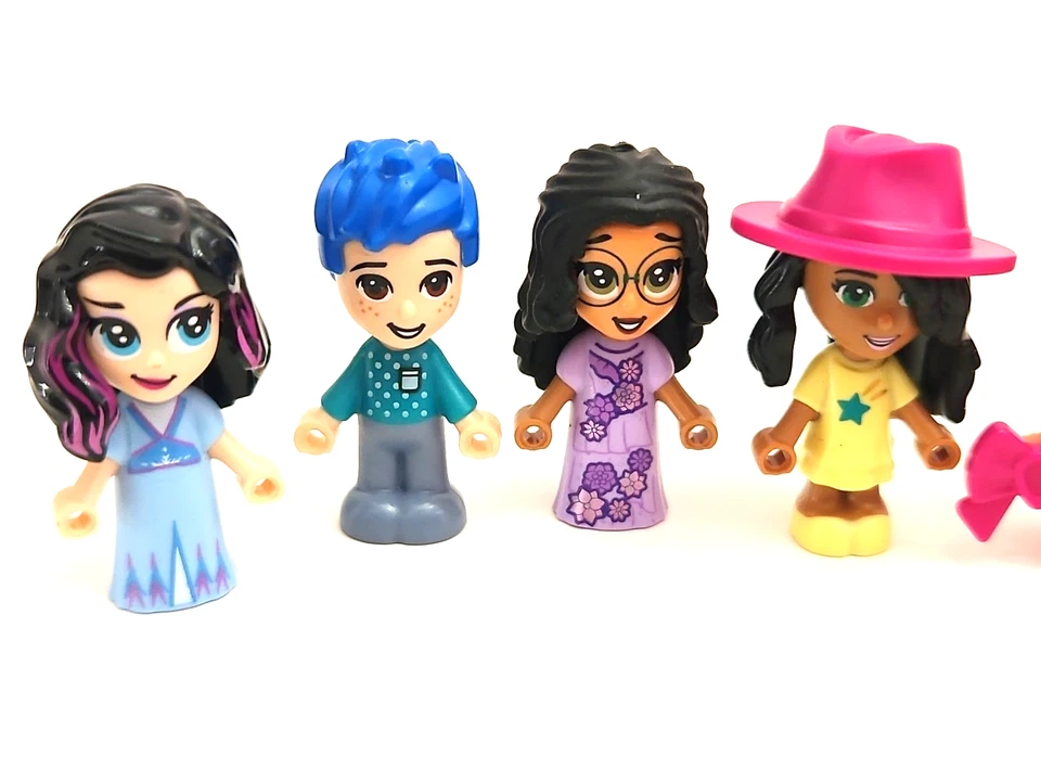 Lego FRIENDS Micro Doll Minifigure Lot 10 Mini Figures w/ Fun Colorful MOC Hair - Image 2 of 4